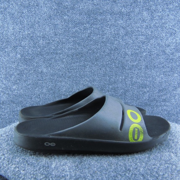 Oofos Men Slide Sandals Gray Synthetic Slip On Size 12 Medium - Picture 4 of 9